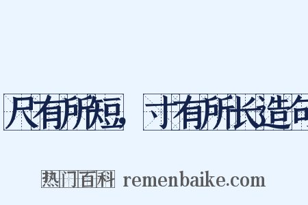 尺有所短，寸有所长造句是什么意思的图片